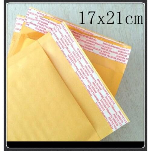 Wholesale 50pcs/lot 170MMx210MM 6.7"x8.2" Kraft Mailer Bubble Padded Envelopes Bags Kraft Bubble Mail Mailing Express Bag