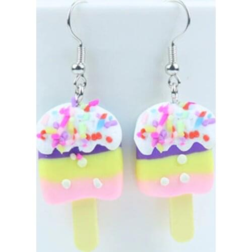 Earring For Women Resin Drop Handmade Cute Girls Gift Eardrop Ice Cream Shiitake Mushrooms Dangle Earrings