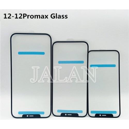 10pcs/lot Touch screen out glass for iphone 12 12pro 12promax LCD repair high quality front glass panel