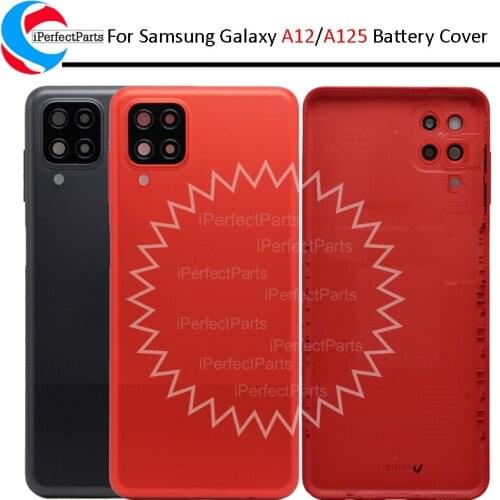 For Samsung Galaxy A12 A125 Battery Back Cover Door Rear Housing Case Assembly Repair Parts For Samsung A12 A125F Back Housing