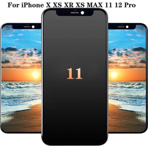 Grade For iPhone X XS Max XR LCD Display For iPhone 11 OLED GX Touch Screen With Digitizer Replacement Assembly Parts Black