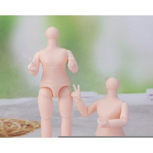 1/12 Bjd Nude Doll Body 13 Joints Body Size about 9.5cm Height Fashion Doll Accessories Toy for Girls