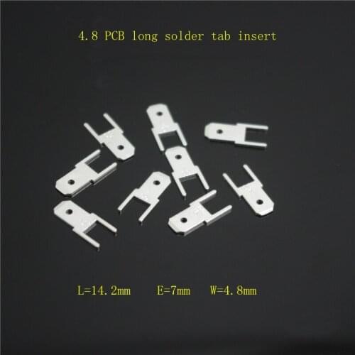 100pcs 4.8 Pads PCB Tab Solder Cold Terminals