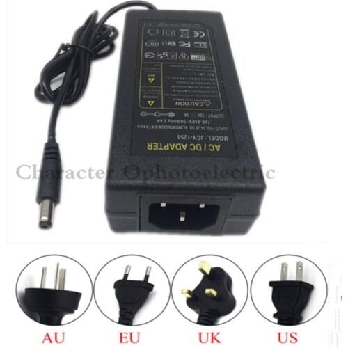 2pcs 12V5A 12V 5A AC100V-240V 60W LED power adapter LED light Power Supply Adapter Transformer for Imax LED strip 5050 2835 real