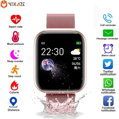 2020 Smart Watch Men Women Sport Fitness Tracker Heart Rate Blood Pressure Waterproof Smartwatch Watches For Android IOS Xiaomi