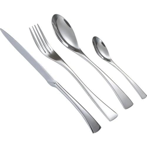 24Pcs/set kaya Luxury Stainless Steel Silverware Cutlery Set Forks And Spoon Set Tableware Set Dinnerware Sets