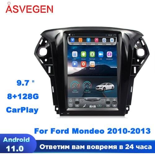 Asvegen Car DVD Player For Ford Mondeo 2011-2013 10.4'' 1 Din Android Quad Core Ram 2G GPS Navigation Stereo Headunit Multimedia