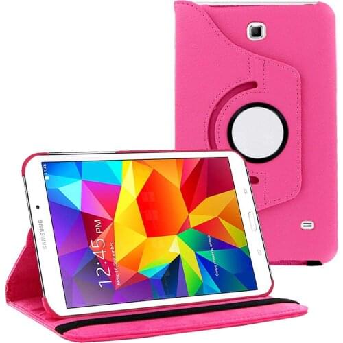 Case Cover For Samsung Galaxy Tab 4 8 SM-T330 360 Degree Rotating PU Leather Flip Case Tab4 8inch T331 T335 Tablet Screen Glass