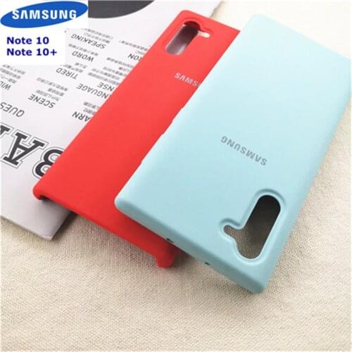 Samsung Note10 Plus Silky Soft Liquid Silicone Cover Ofiice Original Style Case For Galaxy N10+ Note10 + With Box