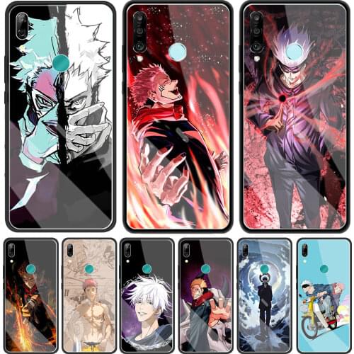 Anime jujutsu kaisen Phone Case for Huawei P30 Lite P Smart Z 2019 P40 Lite E P20 Pro P10 2021 Tempered Glass Funda Cover