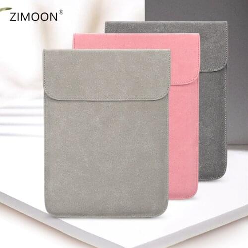 Laptop Sleeve Bag PU Leather Notebook Case for Macbook Waterproof Laptop Cover Briefcase for DELL HP Xiaomi Huawei Samsung