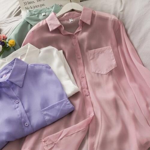 Cheap wholesale 2021 spring summer new fashion casual ladies work women Blouse woman overshirt female OL ladies tops BVy078