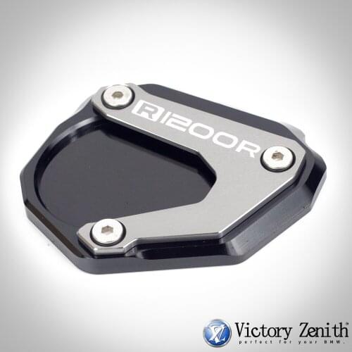 For BMW R1200 R 1200 R 1200R - 2010 2011 2012 2013 2014 R1200R Motorcycle Kickstand Foot Side Stand Extension Pad Support Plate