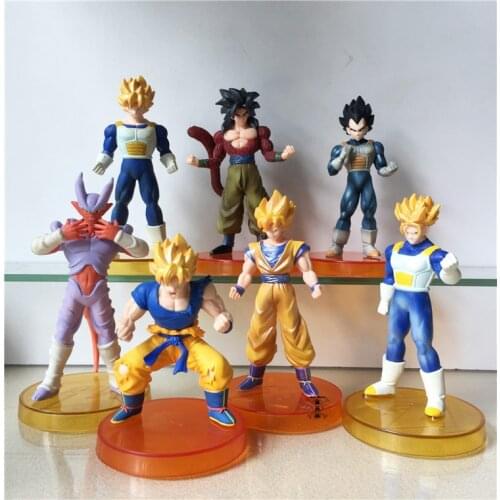 BANDAI Dragon Ball Z Action Figure Super Saiyan Son Goku Vegetajv REAL WORKS Ex Cashapou Model Toy