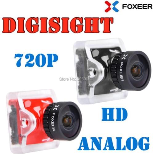 Foxeer DIGISIGHT Analog Digital HD FPV Camera 720P 1000TVL Switchable 4ms Latency Super WDR For FatShark FPV Racing Drone