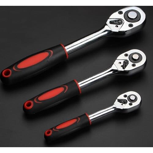 1/4" 3/8" 1/2" Ratchet Wrench High Torque A Type wrench For Socket 24 Teeth Quick Release Square Head Spanner Hand Repair Tools