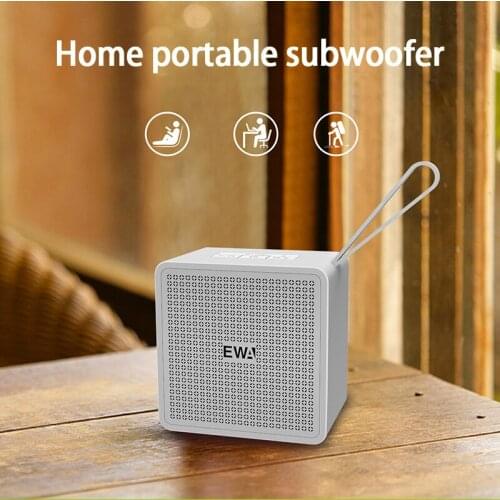 KYYSLB 8W A105 Square Metal Bluetooth Connected Speaker Small Audio Home Desktop Subwoofer Portable Mini Speaker