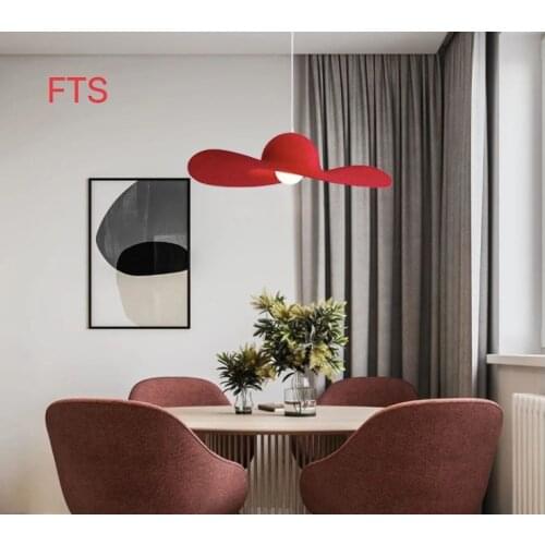 Italian modern minimalist Nordic creative felt hat chandelier living room dining room chandelier clothing store chandeliers