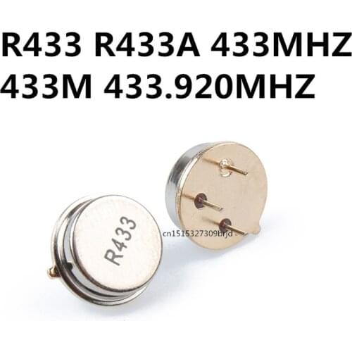 Original New 5PCS - 30PCS/ R433 R433A 433MHZ 433M 433.920MHZ 3P Crystal oscillator filter circular
