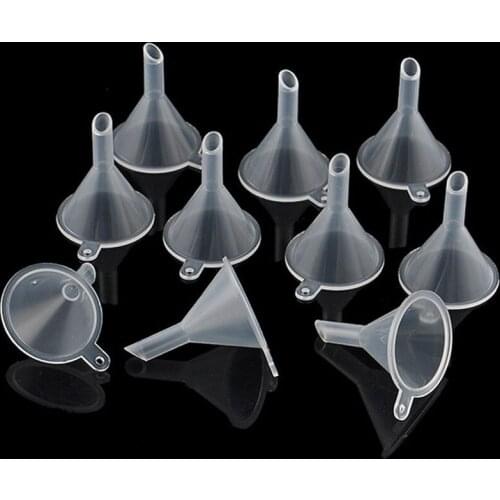 EZLIFE Small 5pcs/set Plastic Transparent Oil Funnel Kitchen Oil Funnel MS531 Kitchen Accessories Tools Sink B6E2