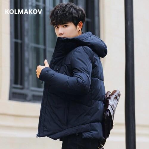 2020 winter new arrival Down Jacket hooded 90% white duck down jackets men, mens Youth style winter parkas,size M-5XL