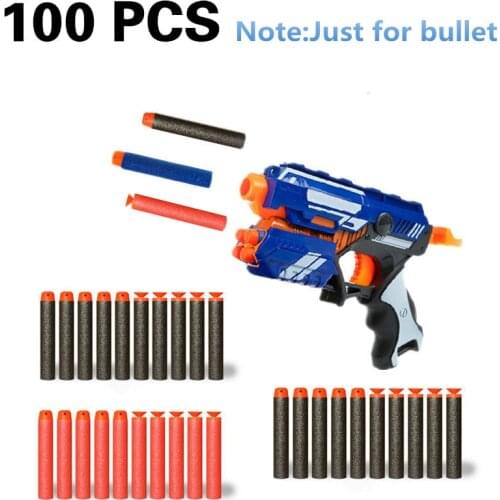 105pcs 7.2cm soft bullet airguns plastic military sucker warhead dart hollow hole head bullets darts for nerf blaster toy gun