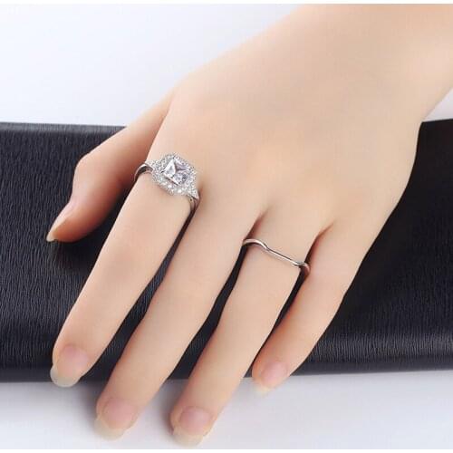 Luxury Brand Wedding Rings For Women Love Promise Fashion Ring Size 5 Girls Couple Rings Engagement Promise Engagement Ring