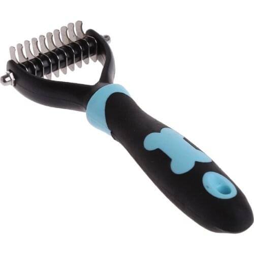 Dog Pet Brush Dematting Grooming Deshedding Tool Trimmer Comb Rake 10/13/18 Blades U7ED