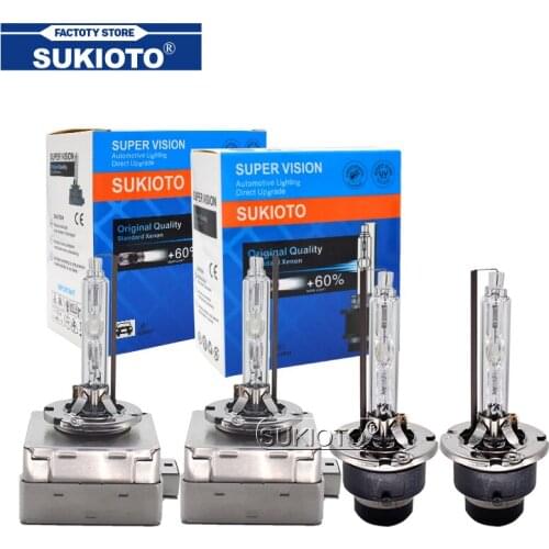 SUKIOTO 2PCS 55W D1S D2S D3S D4S HID Xenon Bulb 4300K 5000K 6000K 8000K Car Light Xenon Lamp D1 D2 D3 D4 35W Auto Headlight