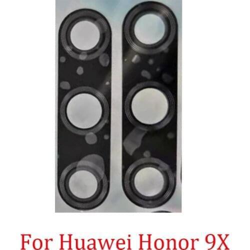 10PCS Camera Lens For Huawei Honor 9X Honor9x Rear Back Big Camera Glass Lens Cover With Adhesive Sticker Replacement Parts