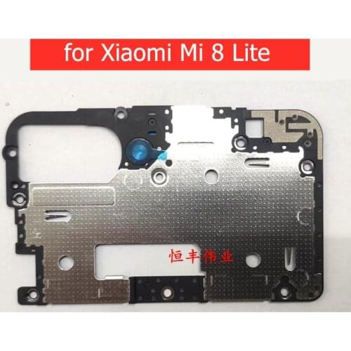 For Xiaomi Mi 8 Lite Back Camera lens Frame Middle Housing Cover Frame antenna Main Board Cover Replacement Spare Repair Parts