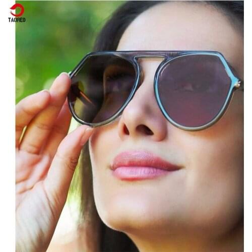 Retro round cellulose metal core sunglasses woman trendy fashion sunglasses new luxury brand Italy designr TAORED eyewear