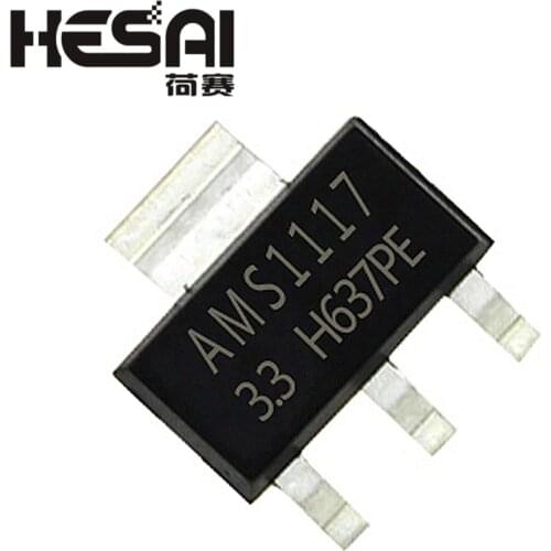 10Pcs Original AMS1117-3.3 AMS1117-3.3V AMS1117 LM1117 1117 Voltage Regulator