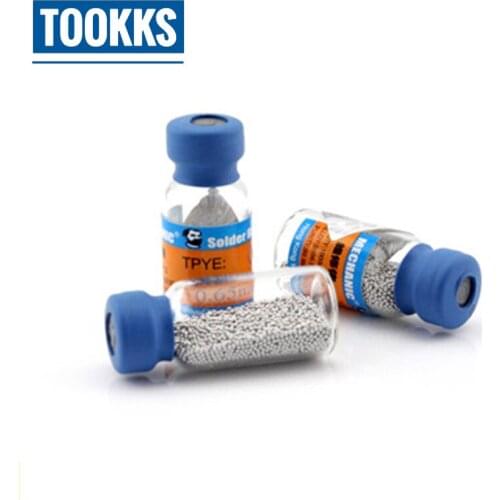10k/bottle Original MECHANIC Lead Solder 0.25mm 0.35mm 0.6mm 0.76mm Sn63Pb37 Ball BGA Reballing Tools
