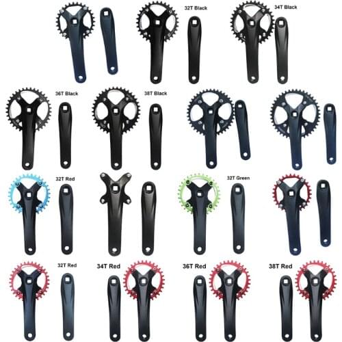 170mm Bike Crankset Mtb Bicycle Crank Arm Set for Mountain Bike Aluminum Alloy 104bcd