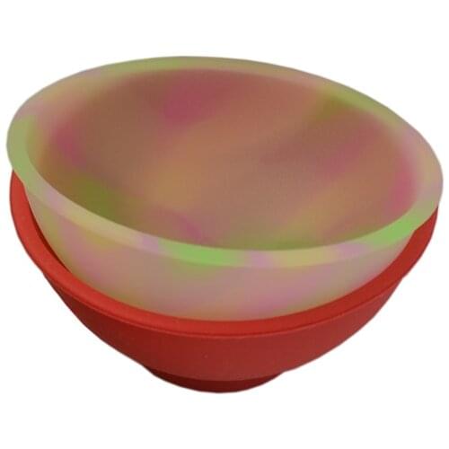 2pcs Silicone wax bowl rubber silicon nonstick Bho Dab bowls cute microwave lonchera fluorescent Dinnerware Set Kitchen Tools