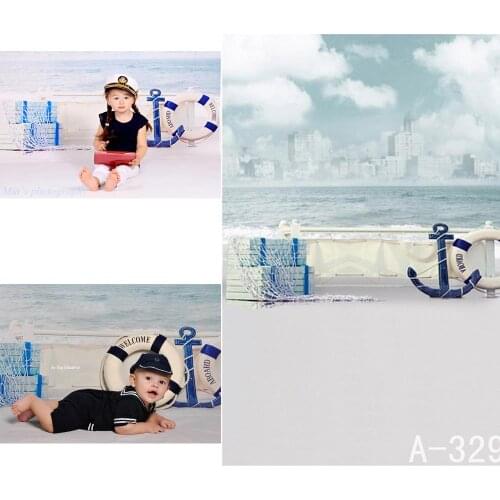 6.5 feet * 5 feet Beach Waves Clouds Canoe Backdrop Photography Baby Backgrounds Studio Backgrounds Baby Photos