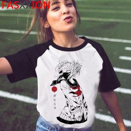 Boku No Hero Academia Himiko Toga top tees men plus size couple grunge tshirt white t shirt tumblr