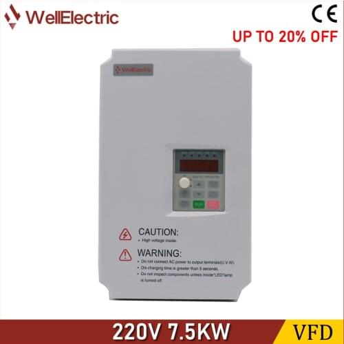 VFD Inverter 220V 2.2KW/3.7KW/5.5KW/7.5KW for Woodworking Engraving Machine
