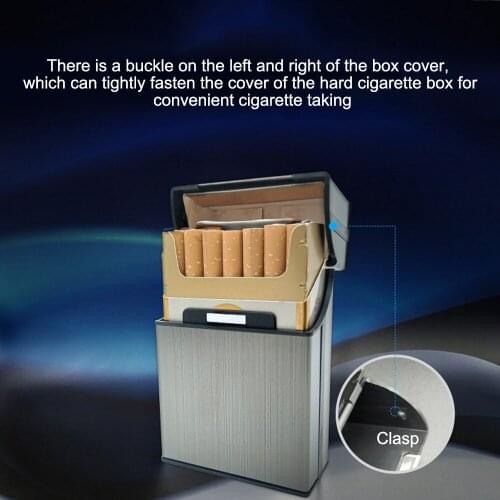 Cigar Cigarette Case Smoking Accessories Cigarette Storage Container Aluminium Alloy Tobacco Holder Pocket Box Men Lady Gift