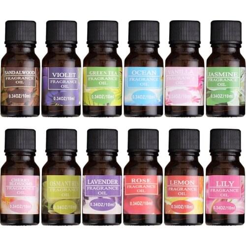 10ml Essential Oils for Humidifier Diffuser Essential Oils Fragrance Aroma Diffuser Lavender Lemon Sandalwood Cherry Blossoms