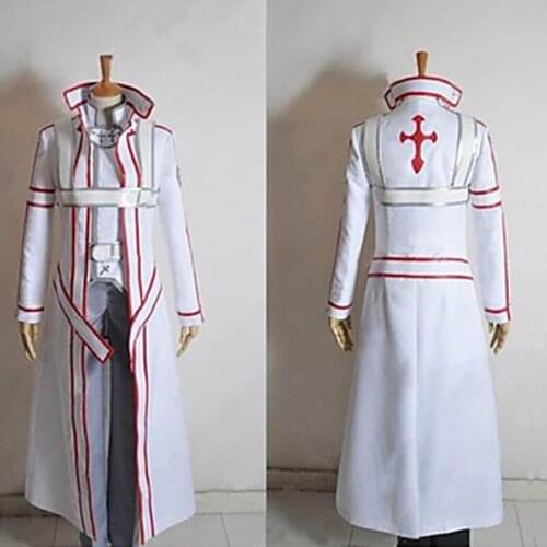 Can be tailored Anime Sword Art Online Cosplay Man Woman Halloween Cos Kirito Kirigaya Kazuto Cosplay Costume Combat suit S-3XL