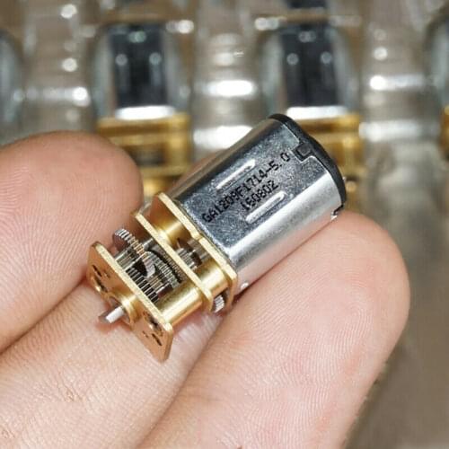 GA12-N20 Full Metal Gear Motor DC 3V 5V 130RPM Slow Speed Reducer Motor 2mm Short axis DIY Robot
