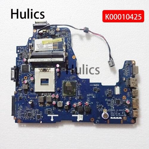 Hulics Original For Toshiba Satellite A660 A665 Series Laptop Motherboard K000104250 NWQAA LA-6061P HM55 DDR3