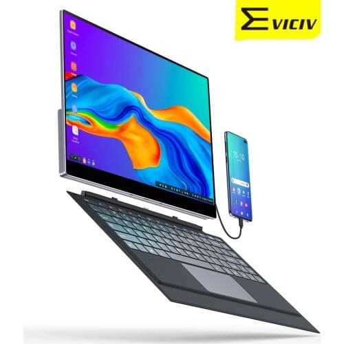 EVICIV 15.6" Lapdock Touchscreen Gamer Monitor 1080P/4K FHD Ultra Slim Keyboard Rechargeable Built-in Battery For SAMSUNG Dex