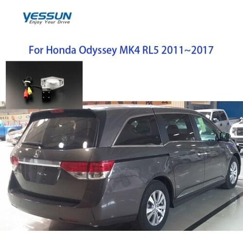 Yessun License plate camera For Honda Odyssey MK4 RL5 2011 2012 2013 2014 2015 2016 2017 CCD night view Rear View camera