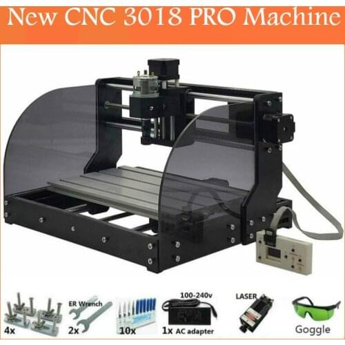 CNC 3018 PRO Laser Engraver Wood CNC Router Machine GRBL ER11 Hobby DIY Engraving Machine for Wood PCB PVC Mini CNC3018 Engraver