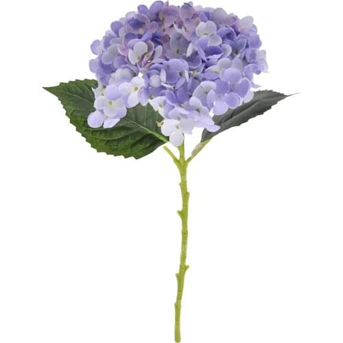 Lychee 1PC Artificial Hydrangea Flowers Bouquet Buds Fake Flower Bridal Decors Home Living Room Decoration