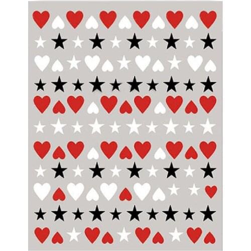 Nail Sticker Lovely Long Lasting Adhesive Heart DIY Nail Decal Decoration for Girl слайдеры для ногтей 2021 Nail Decoration