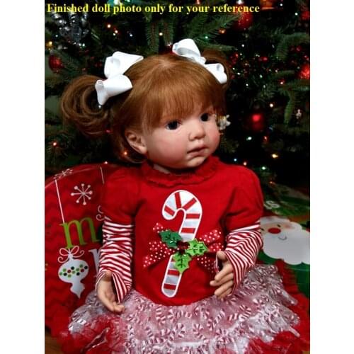 NPK 28inch DIY blank doll kit reborn Unpainted soft silicone vinyl reborn toddler doll kit accessories
